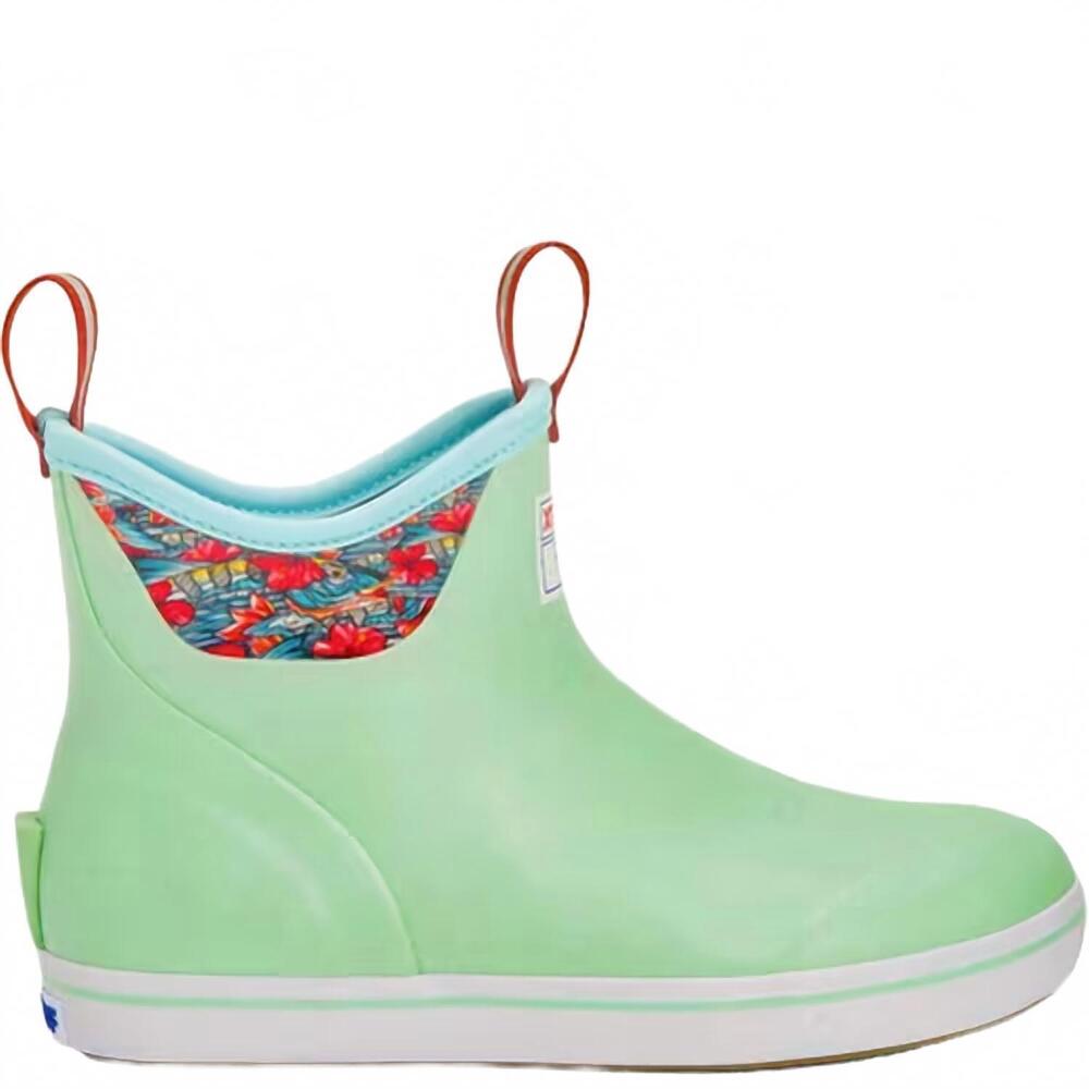 NEW XTRATUF women's fishewear ankle deck boot in green